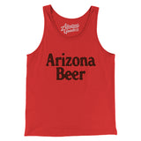 Arizona Beer Men/Unisex Tank Top-Red-Allegiant Goods Co. Vintage Sports Apparel