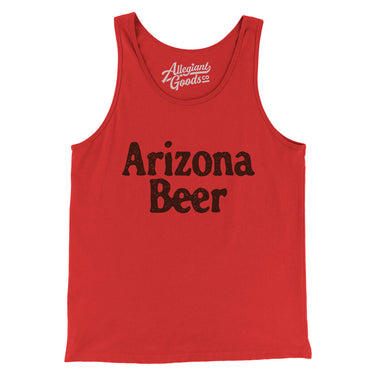 Arizona Beer Men/Unisex Tank Top-Red-Allegiant Goods Co. Vintage Sports Apparel