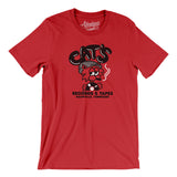 Cat's Records and Tapes in Red Color