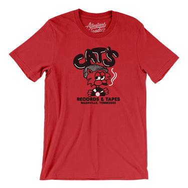 Cat's Records and Tapes in Red Color