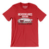 Meadowlands Arena Men/Unisex T-Shirt-Red-Allegiant Goods Co. Vintage Sports Apparel