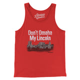 Don't Omaha My Lincoln Men/Unisex Tank Top-Red-Allegiant Goods Co. Vintage Sports Apparel