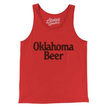 Oklahoma Beer Men/Unisex Tank Top-Allegiant Goods Co. Vintage Sports Apparel
