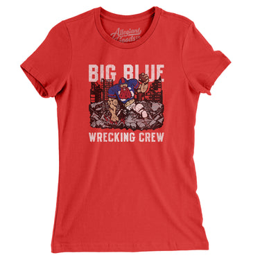 Big Blue Wrecking Crew Women's T-Shirt-Allegiant Goods Co. Vintage Sports Apparel
