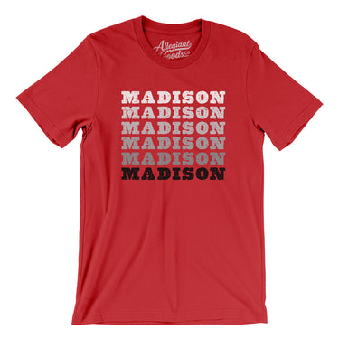 Madison Repeat Men/Unisex T-Shirt-Red-Allegiant Goods Co. Vintage Sports Apparel