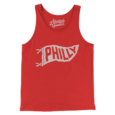 Philly Pennant Men/Unisex Tank Top-Allegiant Goods Co. Vintage Sports Apparel