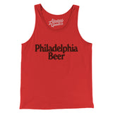 Philadelphia Beer Men/Unisex Tank Top-Red-Allegiant Goods Co. Vintage Sports Apparel