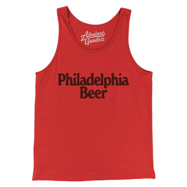 Philadelphia Beer Men/Unisex Tank Top-Red-Allegiant Goods Co. Vintage Sports Apparel