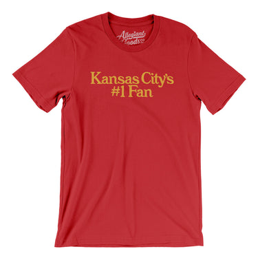 Kansas City's Number 1 Fan Men/Unisex T-Shirt-Red-Allegiant Goods Co. Vintage Sports Apparel