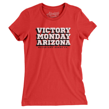 Victory Monday Arizona Women's T-Shirt-Allegiant Goods Co. Vintage Sports Apparel
