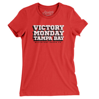 Victory Monday Tampa Bay Women's T-Shirt-Allegiant Goods Co. Vintage Sports Apparel