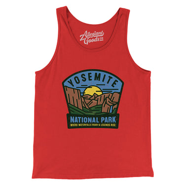 Yosemite National Park Badge Men/Unisex Tank Top-Allegiant Goods Co. Vintage Sports Apparel