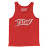 Detroit Pennant Men/Unisex Tank Top-Red-Allegiant Goods Co. Vintage Sports Apparel
