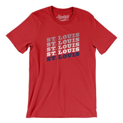 St Louis Vintage Repeat Men/Unisex T-Shirt-Red-Allegiant Goods Co. Vintage Sports Apparel