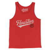 Houston Vintage Script Men/Unisex Tank Top-Allegiant Goods Co. Vintage Sports Apparel