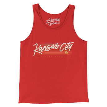 Kansas City Retro Men/Unisex Tank Top-Allegiant Goods Co. Vintage Sports Apparel