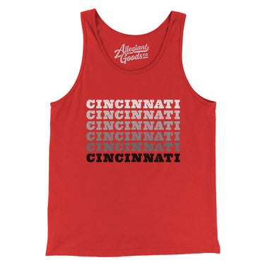 Cincinnati Repeat Men/Unisex Tank Top-Allegiant Goods Co. Vintage Sports Apparel