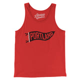 Portland Pennant Men/Unisex Tank Top-Allegiant Goods Co. Vintage Sports Apparel
