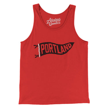 Portland Pennant Men/Unisex Tank Top-Allegiant Goods Co. Vintage Sports Apparel