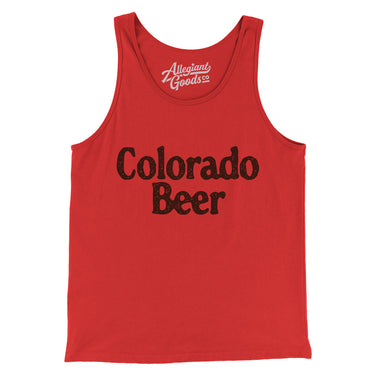 Colorado Beer Men/Unisex Tank Top-Red-Allegiant Goods Co. Vintage Sports Apparel