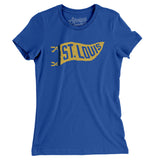 St Louis Pennant Women's T-Shirt-Royal-Allegiant Goods Co. Vintage Sports Apparel