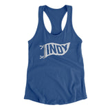Indy Pennant Women's Racerback Tank-Allegiant Goods Co. Vintage Sports Apparel