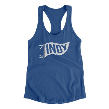 Indy Pennant Women's Racerback Tank-Allegiant Goods Co. Vintage Sports Apparel