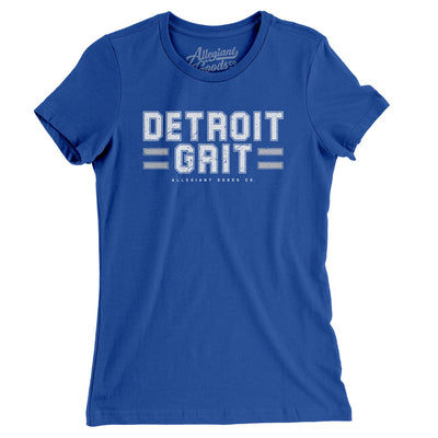 Detroit Grit Women's T-Shirt-Royal-Allegiant Goods Co. Vintage Sports Apparel