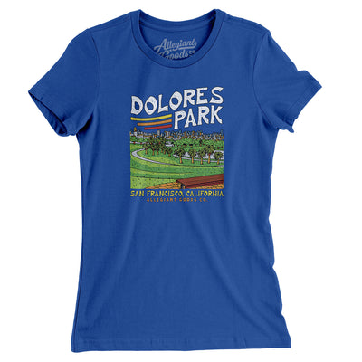 Dolores Park Women's T-Shirt-Royal-Allegiant Goods Co. Vintage Sports Apparel