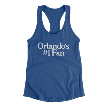 Orlando's Number 1 Fan Women's Racerback Tank-Allegiant Goods Co. Vintage Sports Apparel