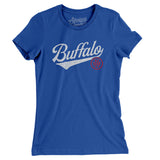 Buffalo Vintage Script Women's T-Shirt-Allegiant Goods Co. Vintage Sports Apparel