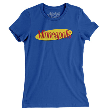 Minneapolis Seinfeld Women's T-Shirt-Allegiant Goods Co. Vintage Sports Apparel