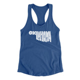Oklahoma State Shape Text Women's Racerback Tank-Allegiant Goods Co. Vintage Sports Apparel