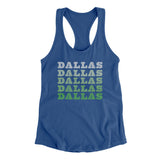 Dallas Repeat Women's Racerback Tank-Allegiant Goods Co. Vintage Sports Apparel