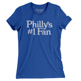 Philly's Number 1 Fan Women's T-Shirt-Royal-Allegiant Goods Co. Vintage Sports Apparel