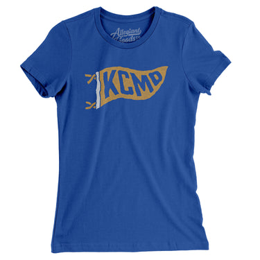 Kcmo Pennant Women's T-Shirt-Royal-Allegiant Goods Co. Vintage Sports Apparel