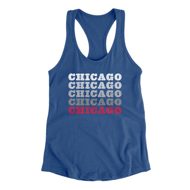 Chicago Repeat Women's Racerback Tank-Allegiant Goods Co. Vintage Sports Apparel