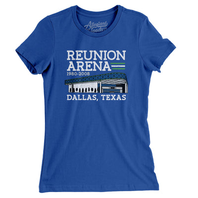 Reunion Arena Women's T-Shirt-Royal-Allegiant Goods Co. Vintage Sports Apparel