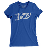 Philly Pennant Women's T-Shirt-Royal-Allegiant Goods Co. Vintage Sports Apparel