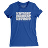 Victory Monday Detroit Women's T-Shirt-Royal-Allegiant Goods Co. Vintage Sports Apparel