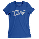 Toronto Pennant Women's T-Shirt-Royal-Allegiant Goods Co. Vintage Sports Apparel