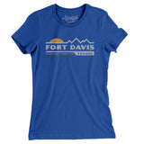 Fort Davis Mountain Sunset Women's T-Shirt-Royal-Allegiant Goods Co. Vintage Sports Apparel