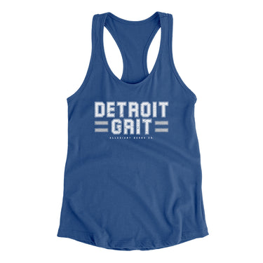 Detroit Grit Women's Racerback Tank-Allegiant Goods Co. Vintage Sports Apparel
