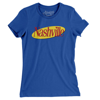 Nashville Seinfeld Women's T-Shirt-Royal-Allegiant Goods Co. Vintage Sports Apparel