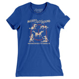 Merry Go Round Pittsburgh Women's T-Shirt-Royal-Allegiant Goods Co. Vintage Sports Apparel