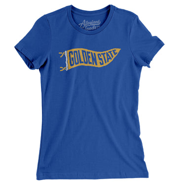 Golden State Pennant Women's T-Shirt-Allegiant Goods Co. Vintage Sports Apparel
