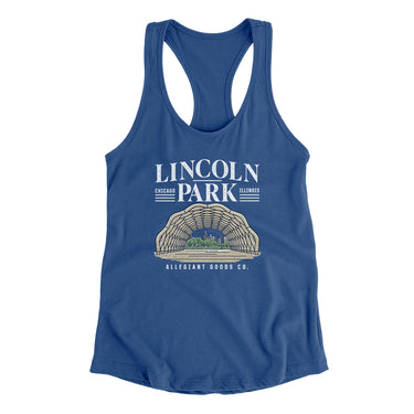 Lincoln Park Women's Racerback Tank-Allegiant Goods Co. Vintage Sports Apparel