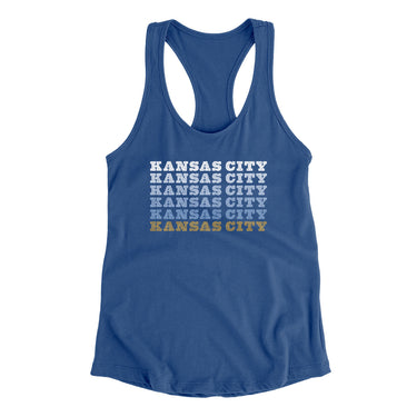 Kansas City Repeat Women's Racerback Tank-Allegiant Goods Co. Vintage Sports Apparel
