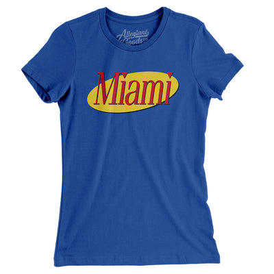 Miami Seinfeld Women's T-Shirt-Royal-Allegiant Goods Co. Vintage Sports Apparel