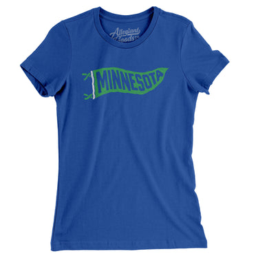 Minnesota Pennant Women's T-Shirt-Allegiant Goods Co. Vintage Sports Apparel